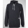 Cleptomanicx Patch Hooded Pullover Heather Dark Navy