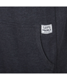 Cleptomanicx Patch Hooded Pullover Heather Dark Navy S
