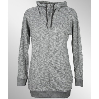 Volcom Lived In Long Zip Hoodie Charcoal Heather M