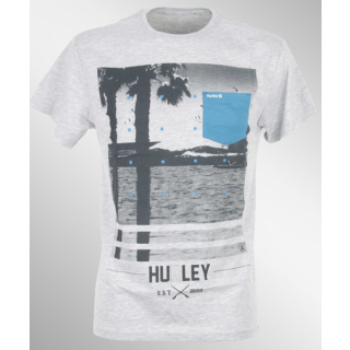 Hurley NOT GOIN OUT POCKET TEE heather grey