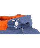 Shisha Storm Hooded Uni Pullover Steel Blue Orange M