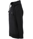 Shisha Rappel Knit-Hooded Herren Strickpullover Black Anthracite