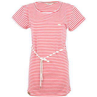 Shisha Ringel Teeshirt-Dress Damen Kleid Red White Striped S