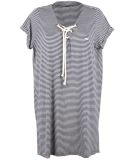 Shisha Snöören Teeshirt-Dress Damen Kleid Navy Ash Striped M