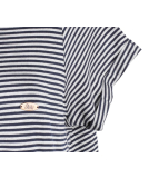 Shisha Snöören Teeshirt-Dress Damen Kleid Navy Ash Striped L