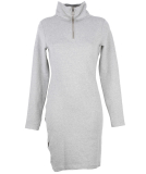 Bench Slim Funnel Dress Damen Kleid Sweatkleid Grey grau