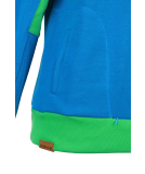 Shisha Storm Hooded Herren Pullover Mykonos Blue Kiwi blau grün