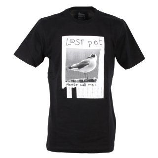 Cleptomanicx Lost Pet T-Shirt Basic Tee Black schwarz
