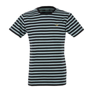 Cleptomanicx Classic Stripe 2 T-Shirt Basic Tee Black schwarz
