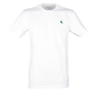 Cleptomanicx Gull Rider T-Shirt Basic Tee White weiß