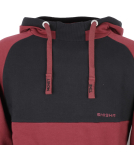 Shisha Basic Hooded Pullover Cabernet Red Black XL