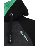 Shisha AX-1 Hooded Pullover Black Irish Green M