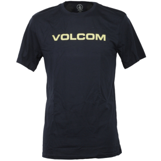 Volcom Crisp Euro Basic Herren T-Shirt Navy blau