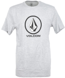 Volcom Crisp Stone Basic Herren T-Shirt Heather Grey S