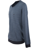 Volcom Uperstand Stripe Swt Strickpullover Sweater Navy