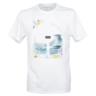 Hurley Dri-Fit Peaking T-Shirt White XL