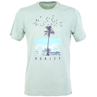 Hurley Dri-Fit Palmwater T-Shirt Silver Pine M