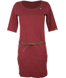 Ragwear Tanya Solid Kleid Wine Red XL