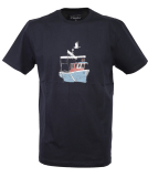 Cleptomanicx Fly Boat T-Shirt Sky Captain