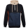 Cleptomanicx Block Hooded Pullover Ensign Blue M