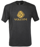Volcom Offshore Stone HTH SST T-Shirt Heather Black