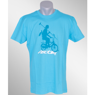 Iriedaily Shadow Bike Polo Tee hawaii blue L