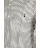 Volcom Ex Factor Stripe Hemd Longshirt Black