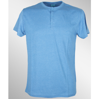 Iriedaily Henley T-Shirt blue mel.