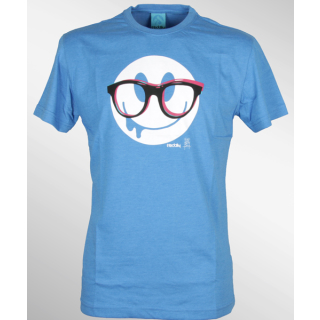 Iriedaily Spectacle Smile T-Shirt Blue mel.